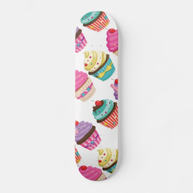 Skateboard Planche à roulettes de motif de petit gâteau (Recto)
