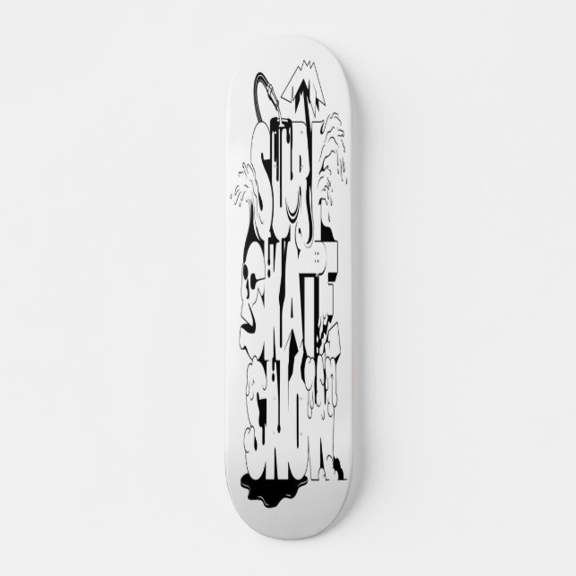 Skateboard Planche à roulettes de neige de patin de surf (Devant)