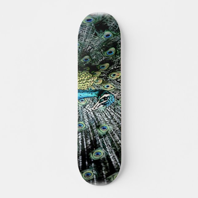 SKATEBOARD PLANCHE À ROULETTES DE PAON (Devant)