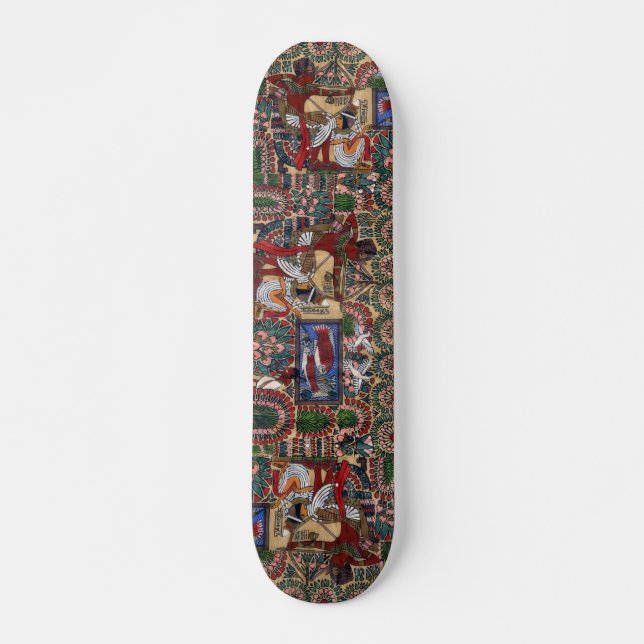 Skateboard Planche à roulettes de papyrus d'Archer d'Egyptien (Devant)