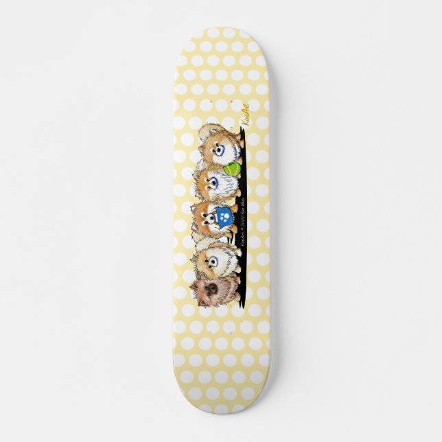 Skateboard Planche à roulettes de partie de KiniArt Pom (Devant)
