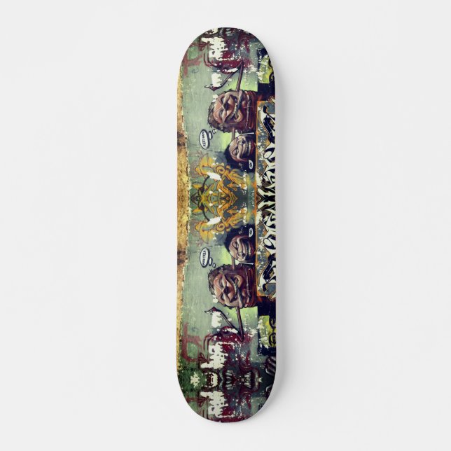 Skateboard Planche à roulettes de photo de graffiti (Devant)