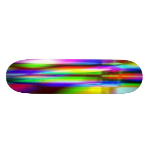 SKATEBOARD PLANCHE À ROULETTES DE PLASTIQUE D'ARC-EN-CIEL