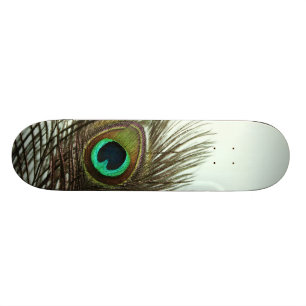 Skateboard Planche à roulettes de plume de paon