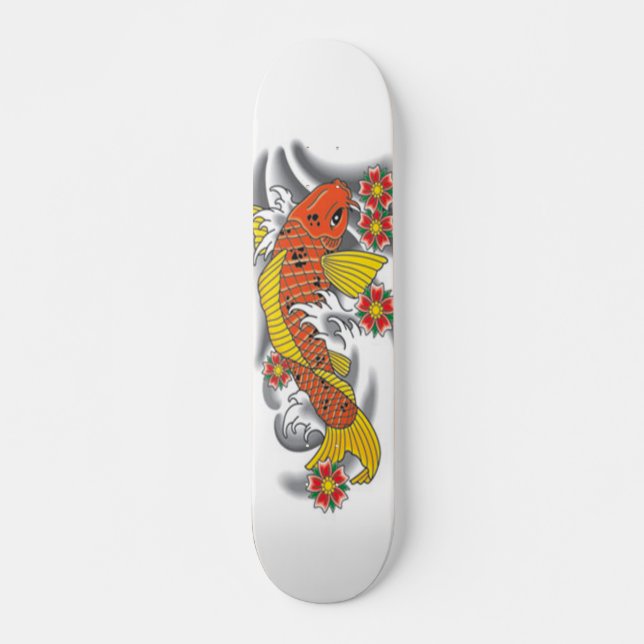 Skateboard Planche à roulettes de poissons de Koi pro (Devant)