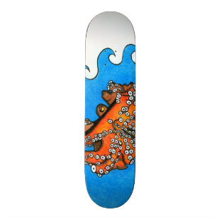 Skateboard Planche à roulettes de poulpe