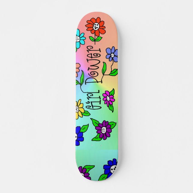 Skateboard Planche à roulettes de puissance de fille par (Devant)