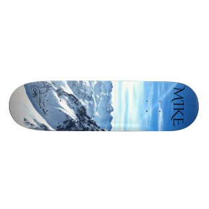 Skateboard Planche à roulettes de scène de montagne, nom fa