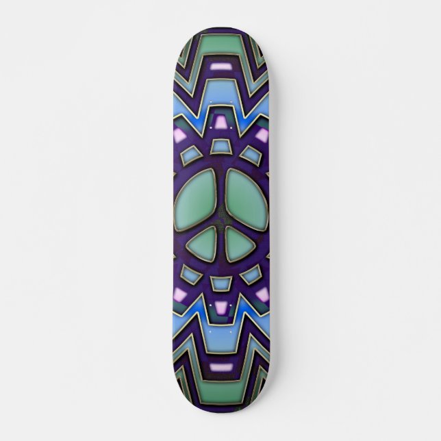 SKATEBOARD PLANCHE À ROULETTES DE SIGNE DE PAIX (Devant)