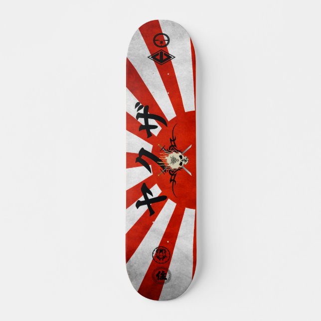 Skateboard Planche à roulettes de Soleil Levant (Devant)