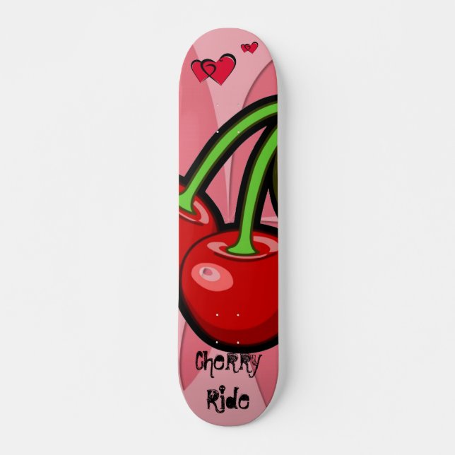 Skateboard Planche à roulettes "de tour de cerise" (Devant)