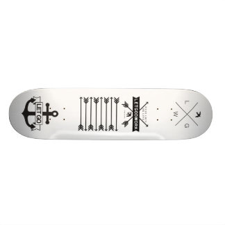 Skateboard Planche à roulettes de Tri Logo de LGW