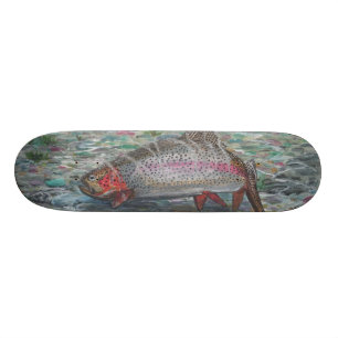 Skateboard Planche à roulettes de truite arc-en-ciel