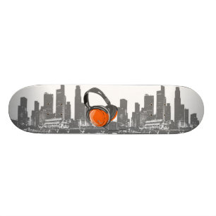 Skateboard planche à roulettes de ville de musique