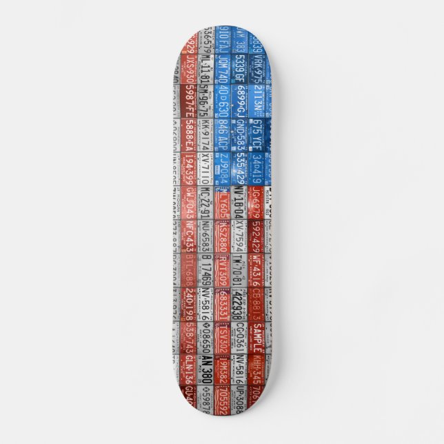 Skateboard Planche à roulettes des Etats-Unis de drapeau de (Recto)