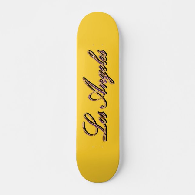 Skateboard Planche à roulettes d'étalon or de Los Angeles (Devant)