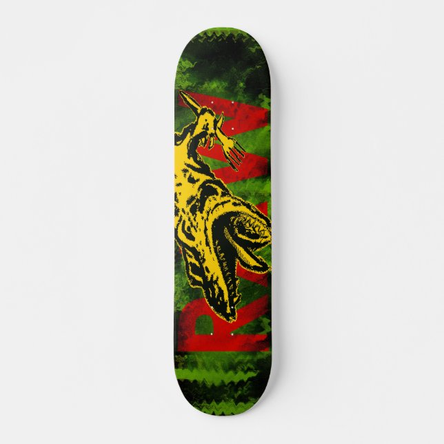 Skateboard planche à roulettes dinosaures 01 (Devant)