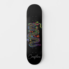 Skateboard Planche à roulettes ( Dragon ) Couleur claire (Noi