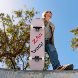 Skateboard Planche à roulettes Edgy Zag Dog Plum