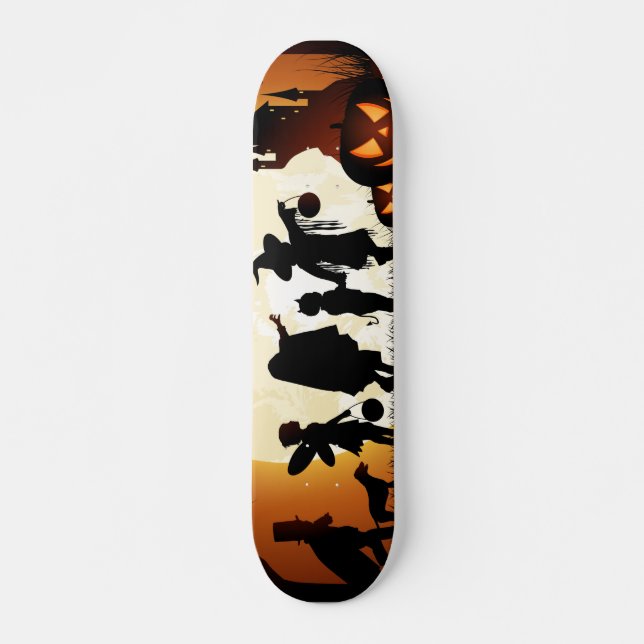 Skateboard Planche à roulettes éffrayante de Halloween (Devant)