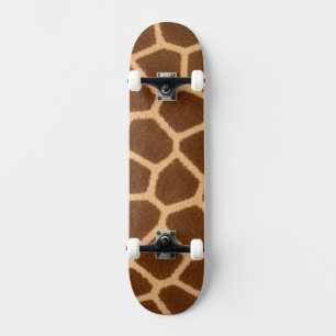 Skateboard Planche à roulettes élégante à motif girafe stylée