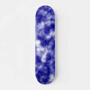 Skateboard Planche à roulettes en marbre bleu sauvage