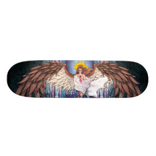 Skateboard Planche à roulettes en verre souillé
