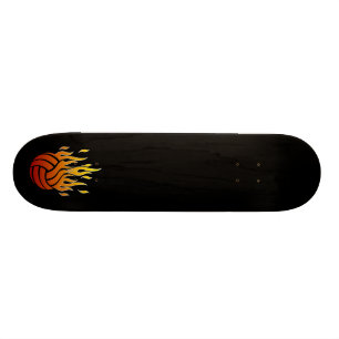 Skateboard Planche à roulettes flamboyante de volleyball