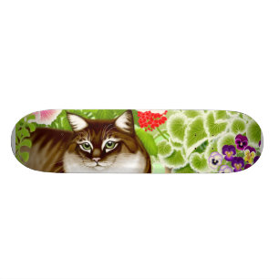Skateboard Planche à roulettes fraîche de chat