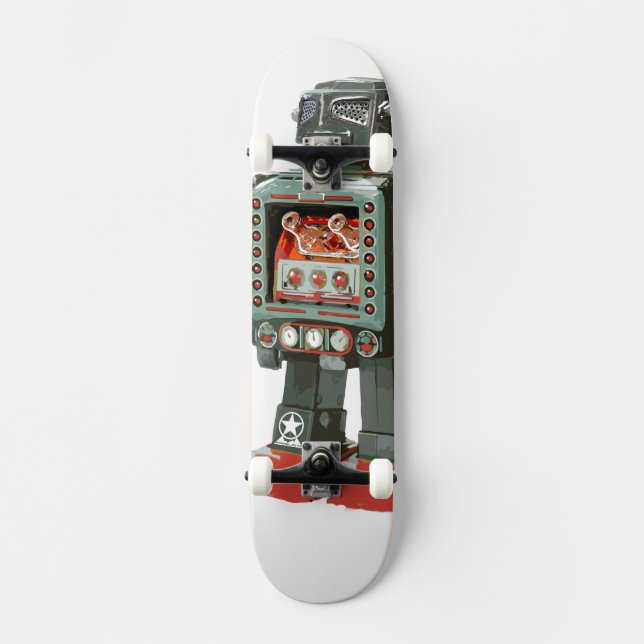 Skateboard Planche à roulettes géante de robot (Recto)