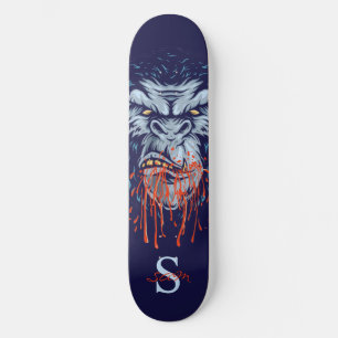 Skateboard planche à roulettes Gray Gorilla Sketch Monogramme