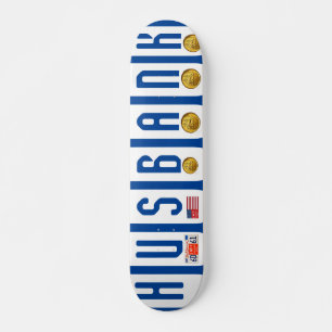 Skateboard Planche à roulettes HU$BANK OFFICIELLE 7 3/4"