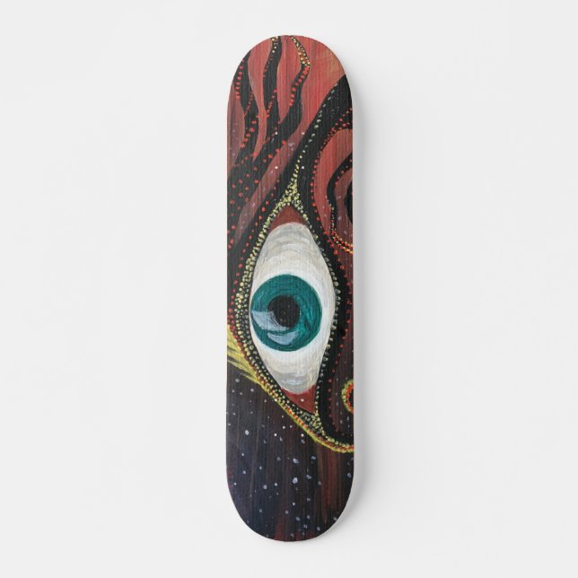 SKATEBOARD PLANCHE À ROULETTES INDIGÈNE D'ART (Devant)