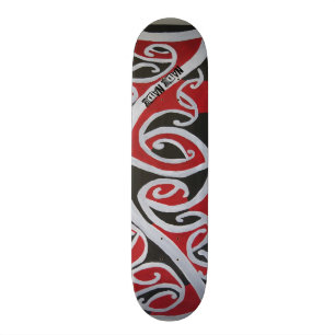 Skateboard Planche à roulettes inspirée maorie de requin de