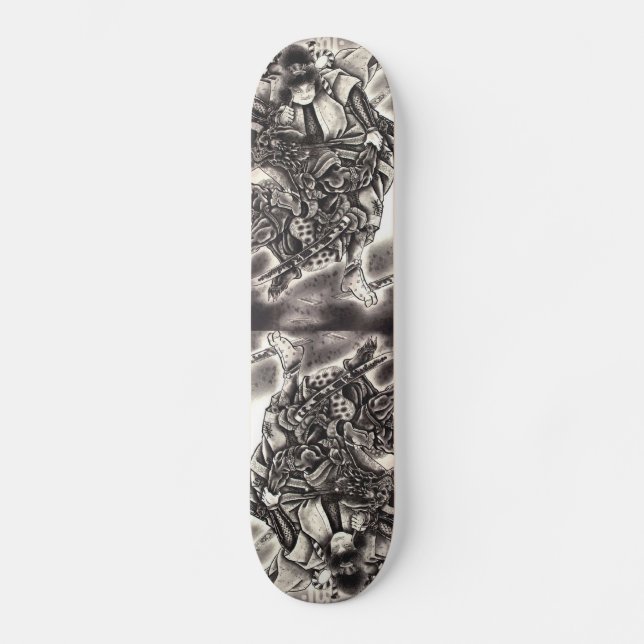 Skateboard Planche à roulettes japonaise de démon (Recto)