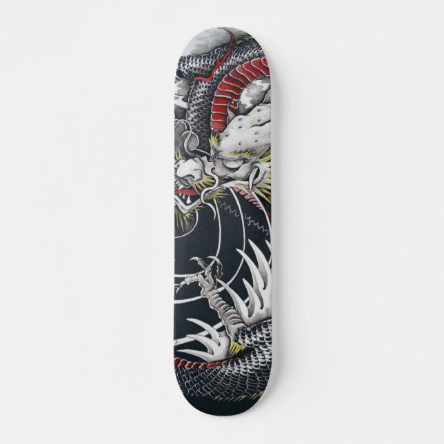 Skateboard Planche à roulettes japonaise de dragon (Devant)