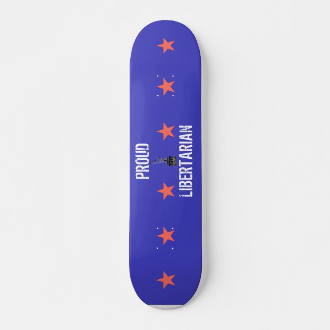 Skateboard Planche à roulettes libertaire fière (Devant)