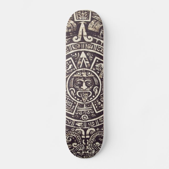 Skateboard Planche à roulettes maya d'art de calendrier (Recto)