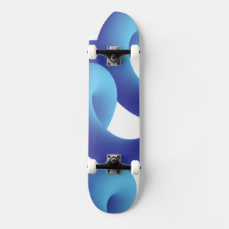 Skateboard Planche à roulettes mignonne avec fond géométrique