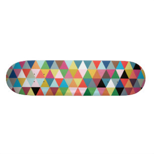 Skateboard Planche à roulettes modelée géométrique color