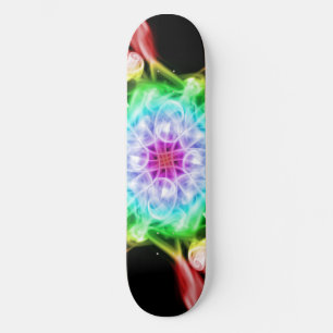 Skateboard Planche à roulettes multicolore d'arc-en-ciel de