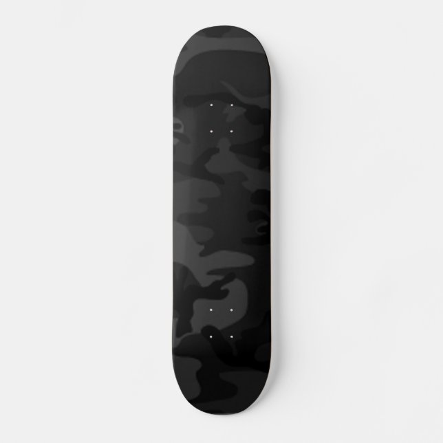 Skateboard Planche à roulettes noire de Camo pro (Recto)