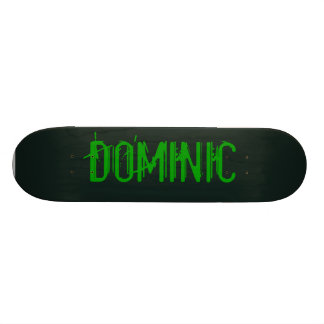 Skateboard Planche à roulettes noire et verte de monstre