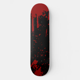 Skateboard Planche à roulettes noire sanglante