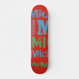 Skateboard Planche à roulettes Nuage de mots de typographie T