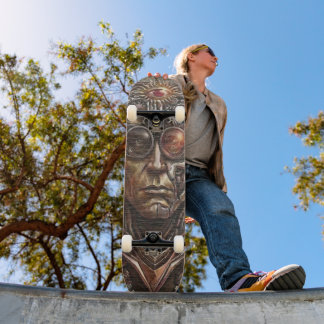 Skateboard Planche à roulettes Œil de Cyborg Steampunk de l'I