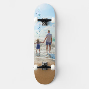 Skateboard Planche à roulettes personnalisée avec photo et te