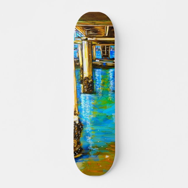 Skateboard planche à roulettes personnalisée "sous la promena (Devant)