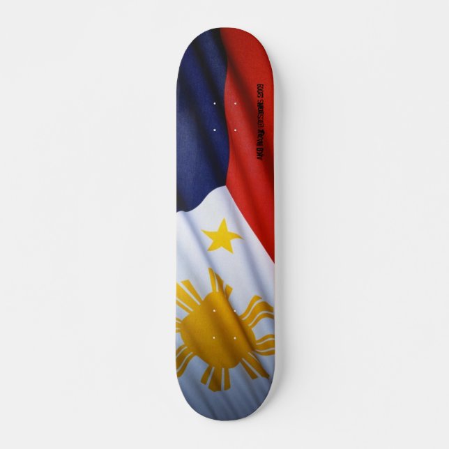 Skateboard Planche à roulettes philippine de drapeau (Devant)