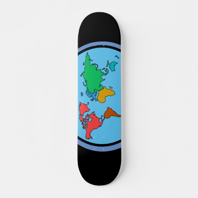 Skateboard Planche à roulettes plate de la terre (Devant)